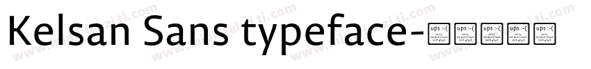 Kelsan Sans typeface字体转换